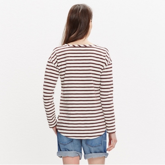 3/$20 Madewell Setlist Cozy Striped Pullover Top - Picture 2 of 8